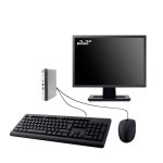 Pc hp prodesk 600 g3 mini ecran 22  intel i5 - 6500t ram 32go ssd 2to w11 wifi