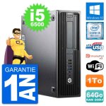 Pc hp workstation z240 sff intel i5 - 6500 ram 64go disque dur 1to windows 10 wifi