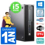 Pc hp workstation z240 sff intel i5 - 6500 ram 64go disque dur 2to windows 10 wifi