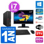 Pc lenovo m700 sff ecran 22  intel i7 - 6700 ram 8go disque 2to windows 10 wifi