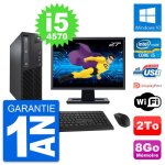 Pc lenovo m73 sff ecran 27  intel i5 - 4570 ram 8go disque dur 2to windows 10 wifi
