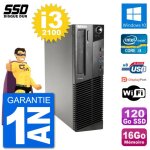 Pc lenovo m91p sff intel i3 - 2100 ram 16go ssd 120go windows 10 wifi Pc lenovo m91p sff intel i3 - 2100 ram 16go ssd 120go windows 10 wifi