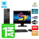Pc lenovo m91p sff intel i3 - 2120 4go disque 2to graveur wifi w7 ecran 17