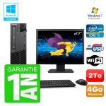Pc lenovo m91p sff intel i3 - 2120 4go disque 2to graveur wifi w7 ecran 27
