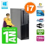 Pc lenovo m91p sff intel i7 - 2600 16go disque 500go graveur wifi w7
