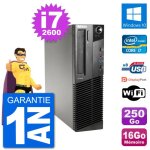 Pc lenovo m91p sff intel i7 - 2600 ram 16go disque dur 250go windows 10 wifi Pc lenovo m91p sff intel i7 - 2600 ram 16go disque dur 250go windows 10 wifi