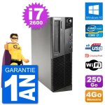 Pc lenovo m91p sff intel i7 - 2600 ram 4go disque dur 250go windows 10 wifi