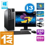 Pc lenovo m92p sff core i3 - 3220 ram 8go disque 250 go wifi w7 ecran 19