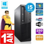Pc lenovo m92p sff core i5 - 3470 ram 4go disque 250 go graveur dvd wifi w7