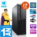 Pc lenovo m92p sff core i7 - 2600 ram 8go disque 250 go graveur dvd wifi w7