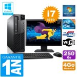 Pc lenovo m92p sff core i7 - 3770 ram 4go disque 250 go wifi w7 ecran 22