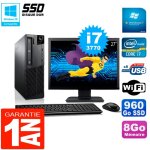 Pc lenovo m92p sff ecran 27  core i7 - 3770 8go disque 960go ssd wifi w7