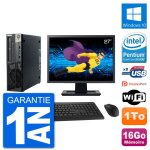 Pc lenovo m92p sff ecran 27  intel g630 ram 16go disque 1to windows 10 wifi