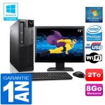 Pc lenovo m92p sff intel g630 ram 8go disque 2 to wifi w7 ecran 19