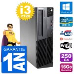 Pc lenovo m92p sff intel i3 - 2120 ram 16go disque dur 250go windows 10 wifi