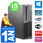 Pc lenovo m92p sff intel i5 - 2400 ram 16go disque dur 2to windows 10 wifi