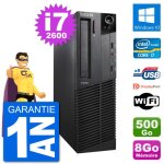 Pc lenovo m92p sff intel i7 - 2600 ram 8go disque dur 500go windows 10 wifi