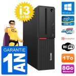 Pc lenovo thinkcentre m700 sff intel i3 - 6100 ram 8go disque 1to windows 10 wifi