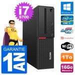 Pc lenovo thinkcentre m700 sff intel i7 - 6700 ram 16go disque 1to windows 10 wifi