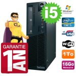 Pc lenovo thinkcentre m71e sff core i5 - 2400 16go 1to graveur wifi windows 7 pro