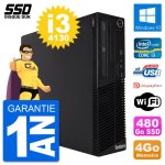 Pc lenovo thinkcentre m73 sff intel i3 - 4130 ram 4go ssd 480go windows 10 wifi