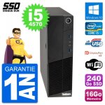Pc lenovo thinkcentre m83 sff intel i5 - 4570 ram 16go ssd 240go windows 10 wifi