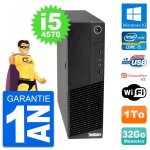 Pc lenovo thinkcentre m83 sff intel i5 - 4570 ram 32go disque 1to windows 10 wifi