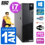 Pc lenovo thinkcentre m83 sff intel i7 - 4770 ram 8go ssd 480go windows 10 wifi