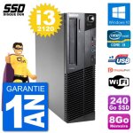Pc lenovo thinkcentre m92p sff intel i3 - 2120 ram 8go ssd 240go windows 10 wifi