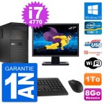 Pc tour dell xe2 mt ecran 27  intel i7 - 4770 ram 8go disque 1to windows 10 wifi