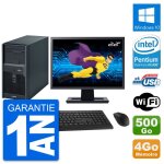 Pc tour fujitsu p2560 ecran 22  intel e5500 ram 4go disque 500go windows 10 wifi