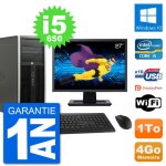 Pc tour hp 8100 ecran 27  intel core i5 - 650 ram 4go disque 1to windows 10 wifi