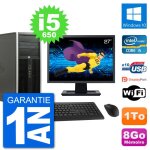 Pc tour hp 8100 ecran 27  intel core i5 - 650 ram 8go disque 1to windows 10 wifi