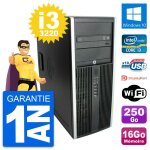 Pc tour hp elite 8300 intel core i3 - 3220 ram 16go disque 250go windows 10 wifi
