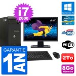 Pc tour hp pro 3400 mt ecran 22  core i7 - 2600 ram 8go disque 2to windows 10 wifi
