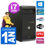 Pc tour hp pro 3400 mt intel core i7 - 2600 ram 16go disque 2to windows 10 wifi