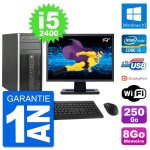Pc tour hp pro 6200 cmt ecran 19  i5 - 2400 ram 8go disque 250go windows 10 wifi