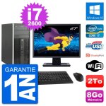 Pc tour hp pro 6200 cmt ecran 27  i7 - 2600 ram 8go disque dur 2to windows 10 wifi
