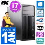 Pc tour hp workstation z240 mt intel i7 - 6700 ram 64go ssd 120go windows 10 wifi