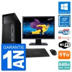 Pc tour hp z240 mt ecran 27  pentium g4400 ram 64go disque 1to windows 10 wifi