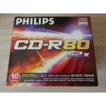 Philips - cd - r80 botier de 10 cd vierges