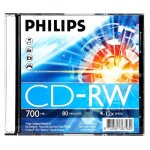 Philips cd - rw 80 min / 700mb 4 - 12x