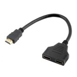 Port hdmi m�le vers femelle 1 r�partiteur d'entr�e 2 sorties + - mr