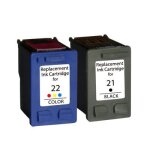 Prestige cartridge hp 21xl / hp 22xl pack de 2 cartouches d'encre compatible avec imprimante hp deskjet ...