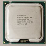 Processeur cpu intel core 2 duo e6300 1. 86ghz 2mo 1066mhz socket lga775 sl9ta pc