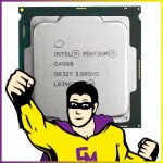 Processeur cpu intel pentium g4560 3. 5ghz sr32y 3mo 8gt / s fclga1151 dual core