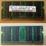 Ram mémoire 1gb 667mhz - 5300s - 555 - ddr2 sdram so - dimm (200 pin) Ram mémoire 1gb 667mhz - 5300s - 555 - ddr2 sdram so - dimm (200 pin)