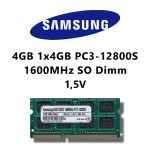 Samsung 4 gb (1 x 4 go) ddr3 1600 mhz (pc3 12800s) so dimm mémoire ram Samsung 4 gb (1 x 4 go) ddr3 1600 mhz (pc3 12800s) so dimm mémoire ram