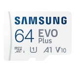 Samsung - carte mmoire evo plus 64 go class 10 format micro sd sdxc : 130 mb / s