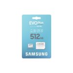 Samsung evo plus 512 go microsd sdxc carte m�moire flash - class 10